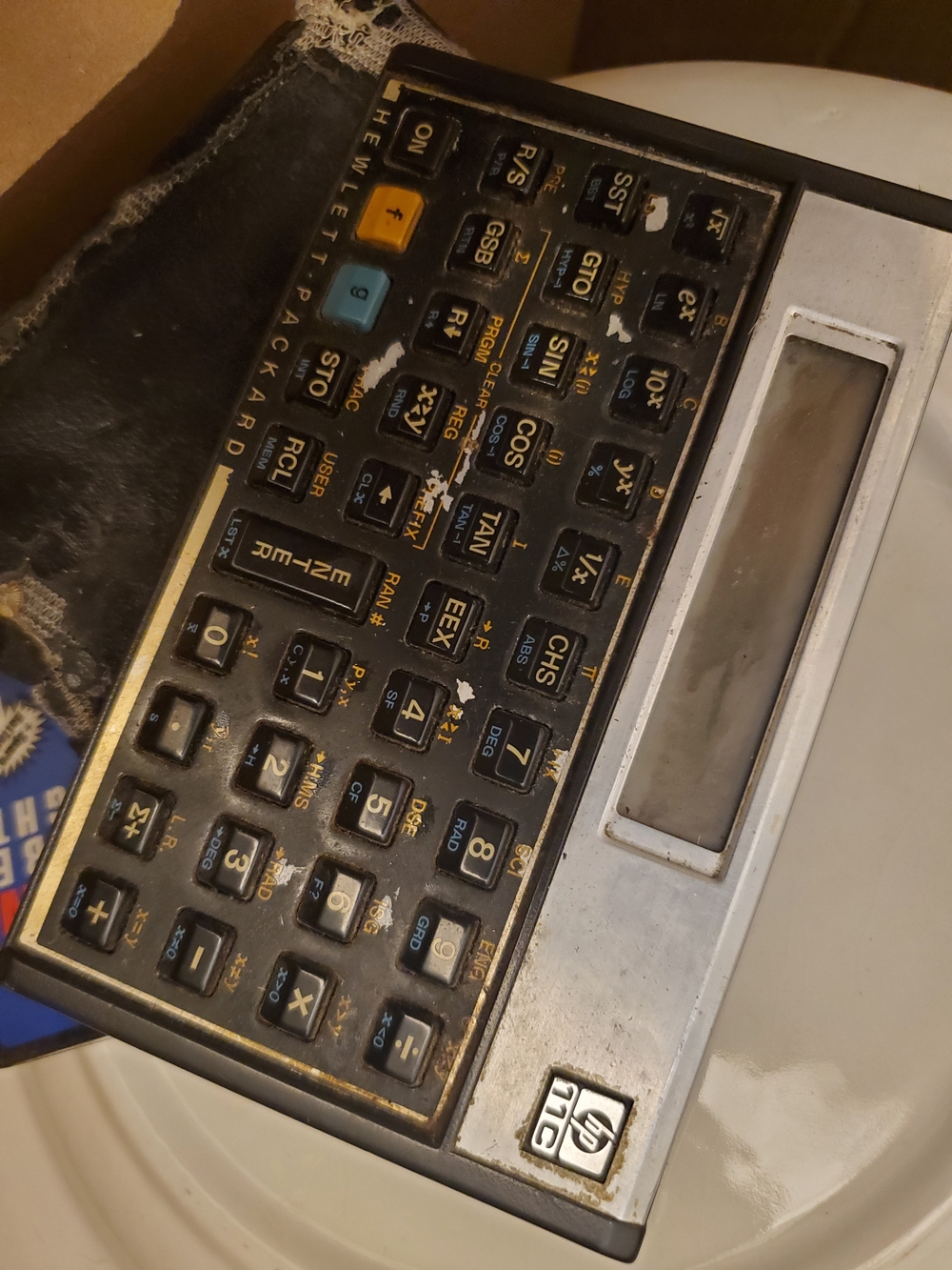 Hewlett-Packard 11C Vintage Scientific Calculator in Black and Silver